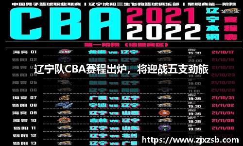 辽宁队CBA赛程出炉，将迎战五支劲旅